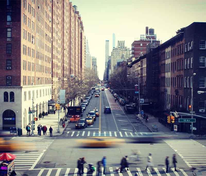 The High Line, New York - A linear park built on a historic freight rail line elevated above the streets of Manhattan.