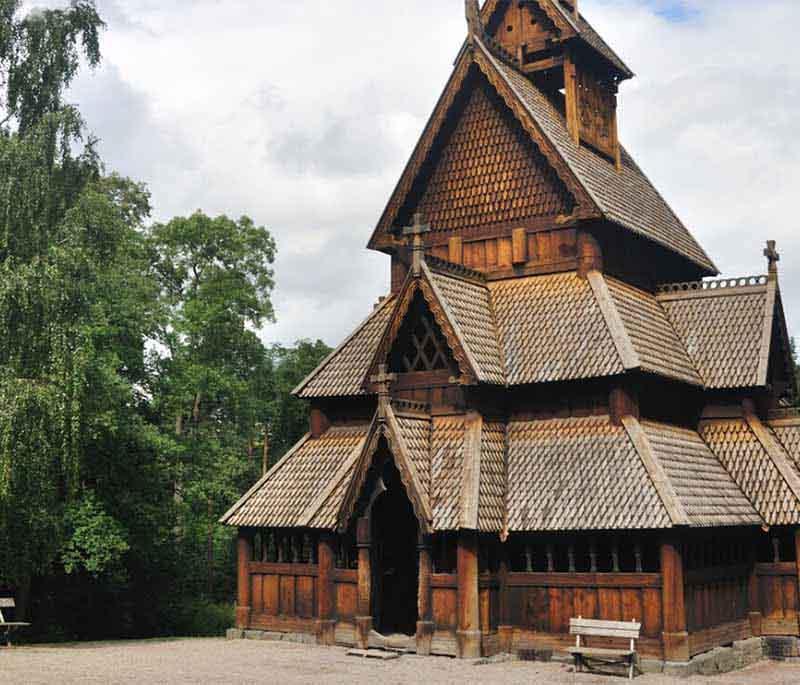 The Norwegian Folk Museum, Oslo - An open-air museum with traditional buildings and exhibits on Norwegian culture.
