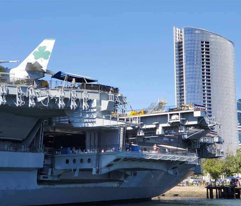 USS Midway Museum: Museum aboard a historic aircraft carrier with exhibits on naval aviation history.
