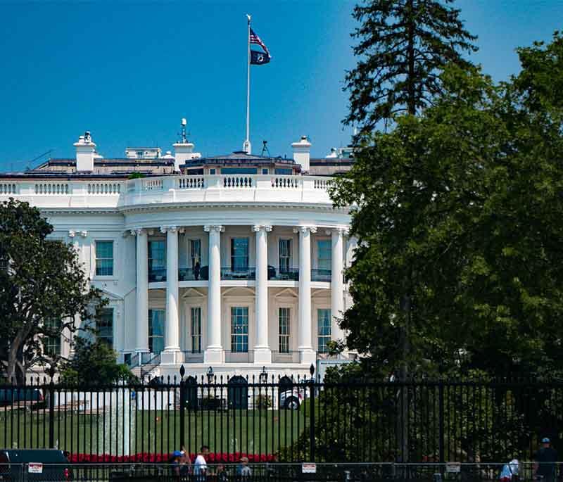 The White House, Washington, D.C. - The official residence and workplace of the President of the United States.