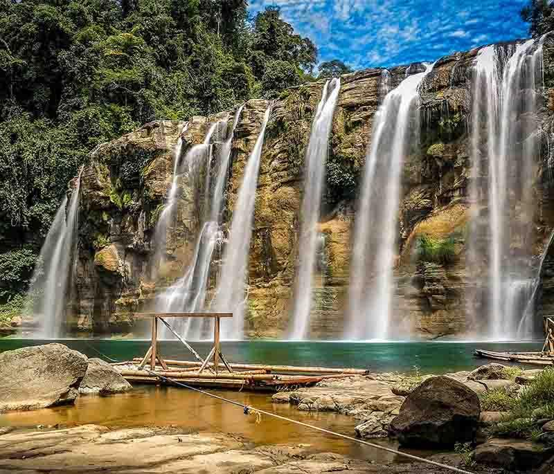 Tinuy-an Falls - A majestic waterfall in Surigao del Sur, often called the Niagara Falls of the Philippines.