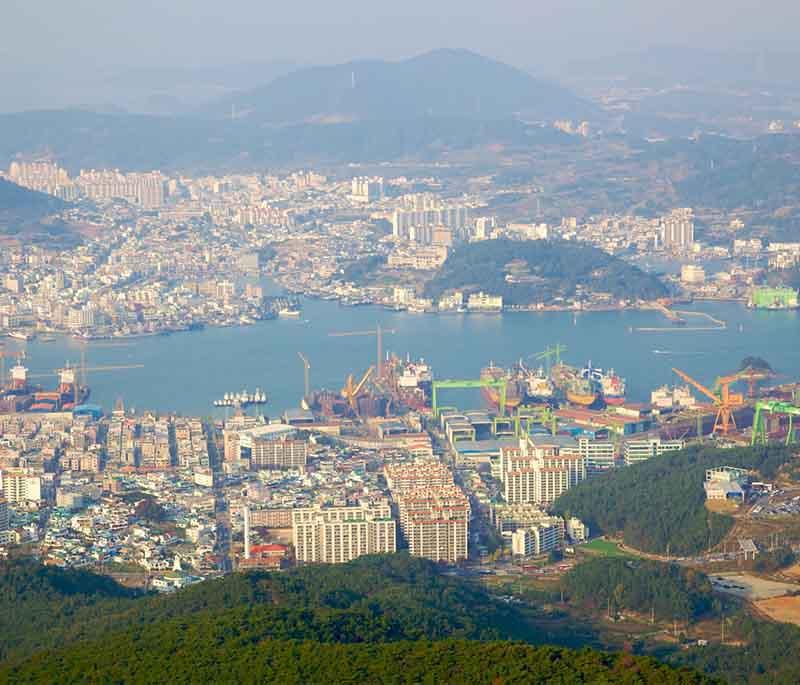 Tongyeong, Gyeongsangnam-do - A coastal city known for its picturesque scenery, maritime culture, and delicious seafood.