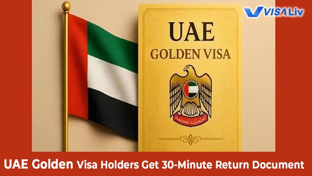 UAE Golden Visa holders obtaining a fast 30-minute return document after passport loss while abroad.