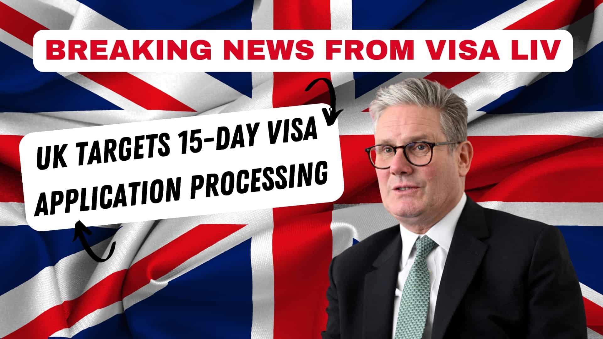 UK aims for 15-day visa processing time to streamline applications and reduce delays for travelers and students.