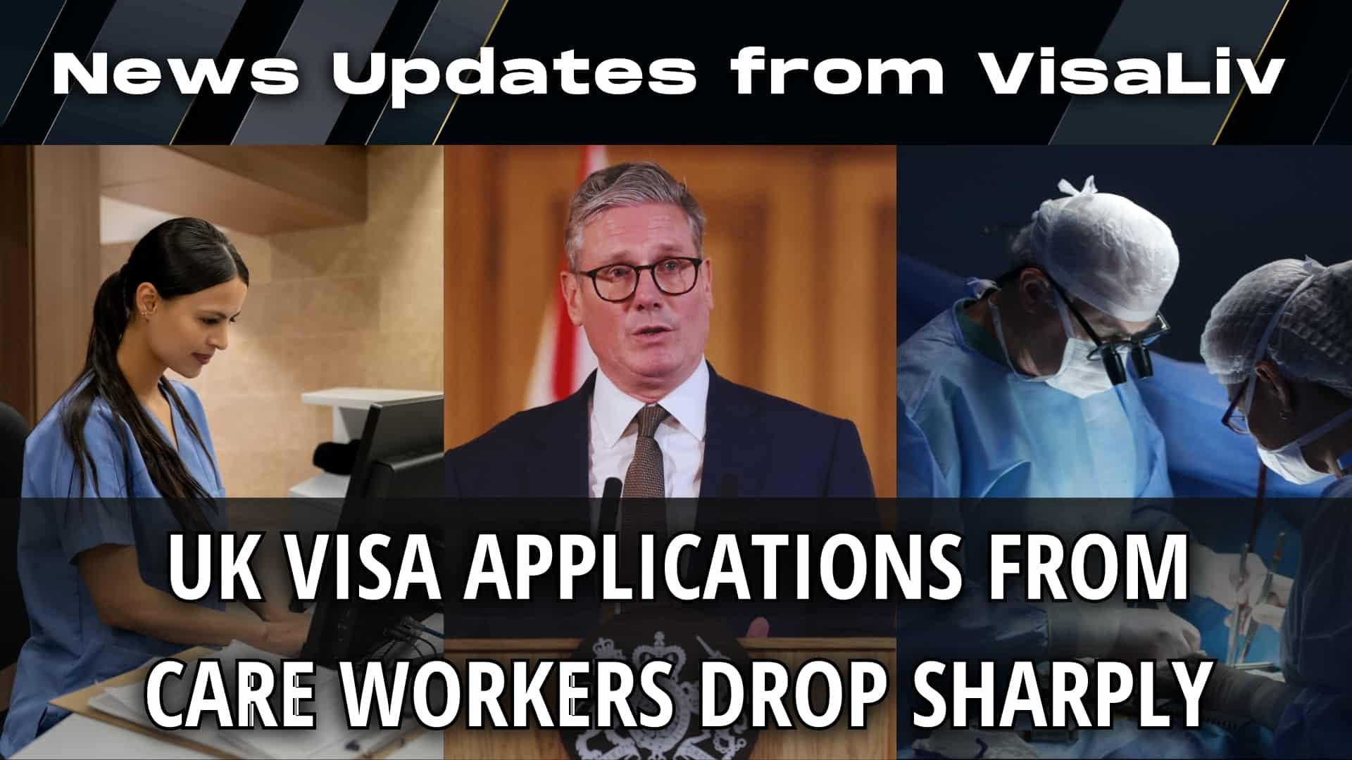 Sharp decline in UK visa applications from care workers raises concerns about the underlying causes of this trend.