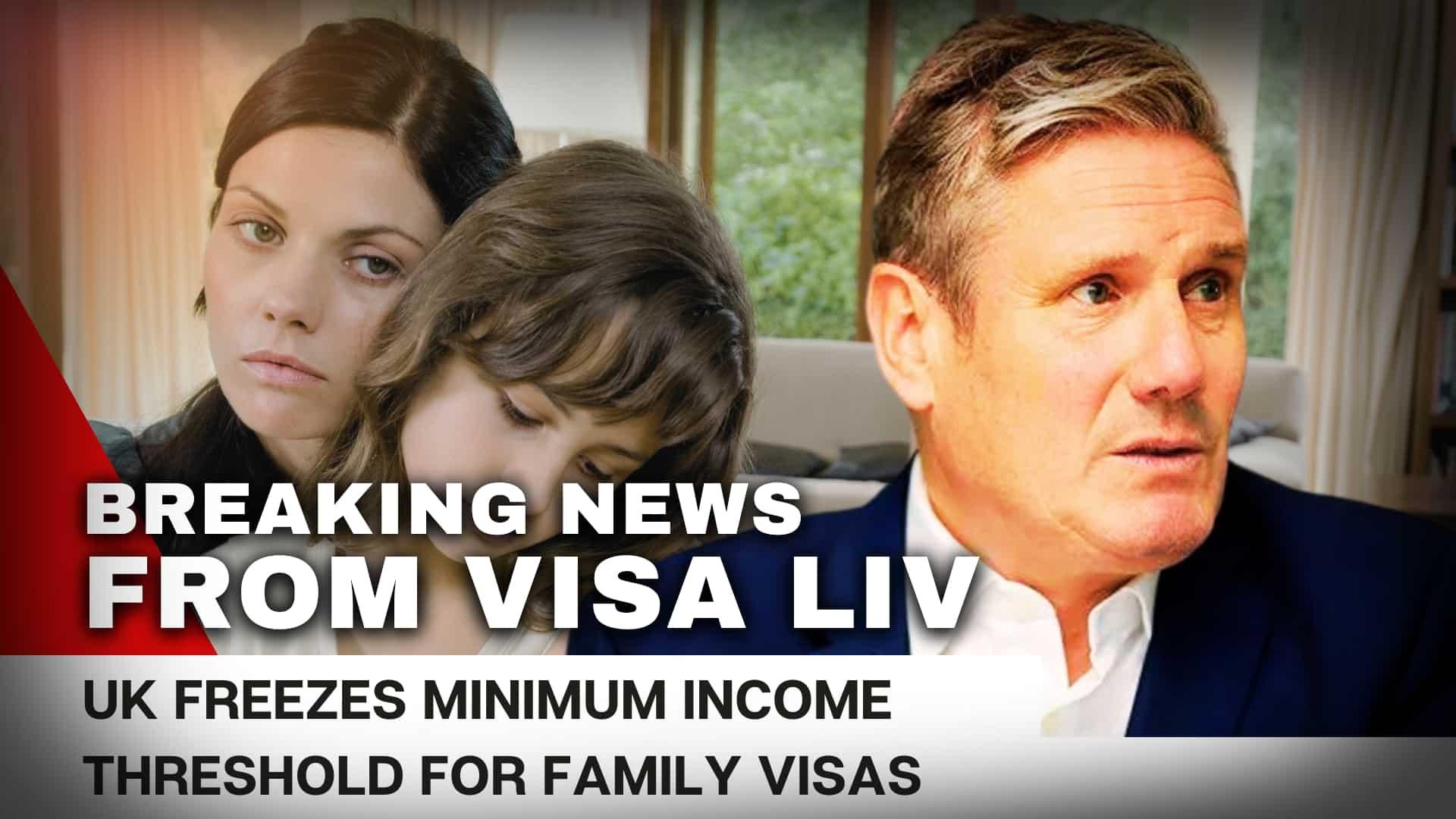 UK freezes minimum income threshold for family visas. Learn how this change affects applicants and their visa applications.
