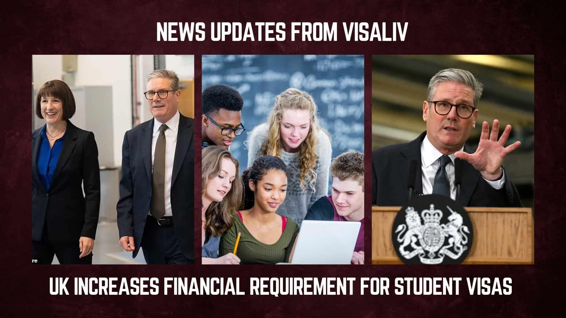 The UK has increased the financial requirement for student visas, affecting international students seeking to study there.