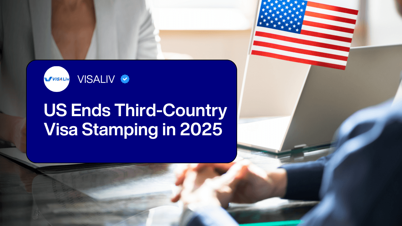 US ends third-country visa stamping in 2025, changing rules for applicants seeking faster processing.