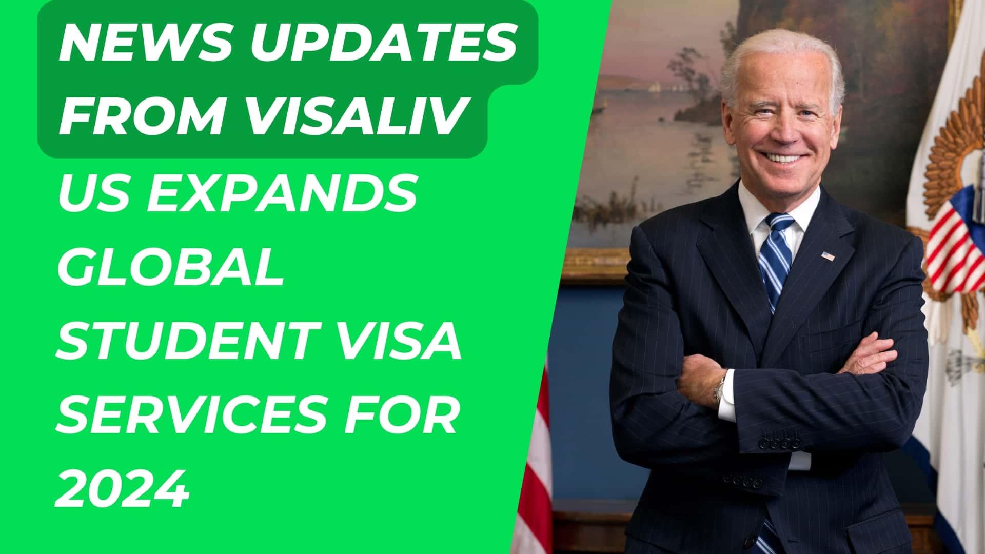 The US expands global student visa services in 2024, aiming to enhance access for international students pursuing education.