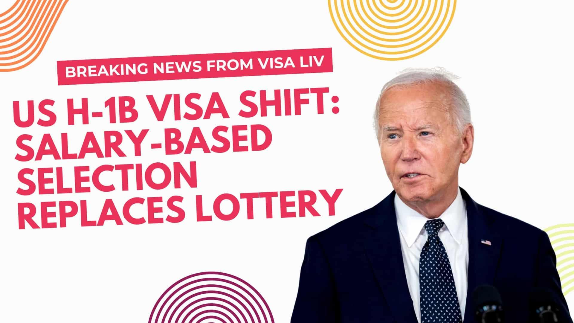The US H-1B visa system now selects applicants based on salary, replacing the traditional lottery system.
