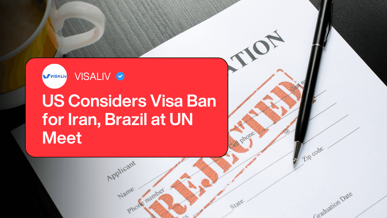 US considers imposing visa restrictions on Iran and Brazil during UN meeting discussions on global policy.