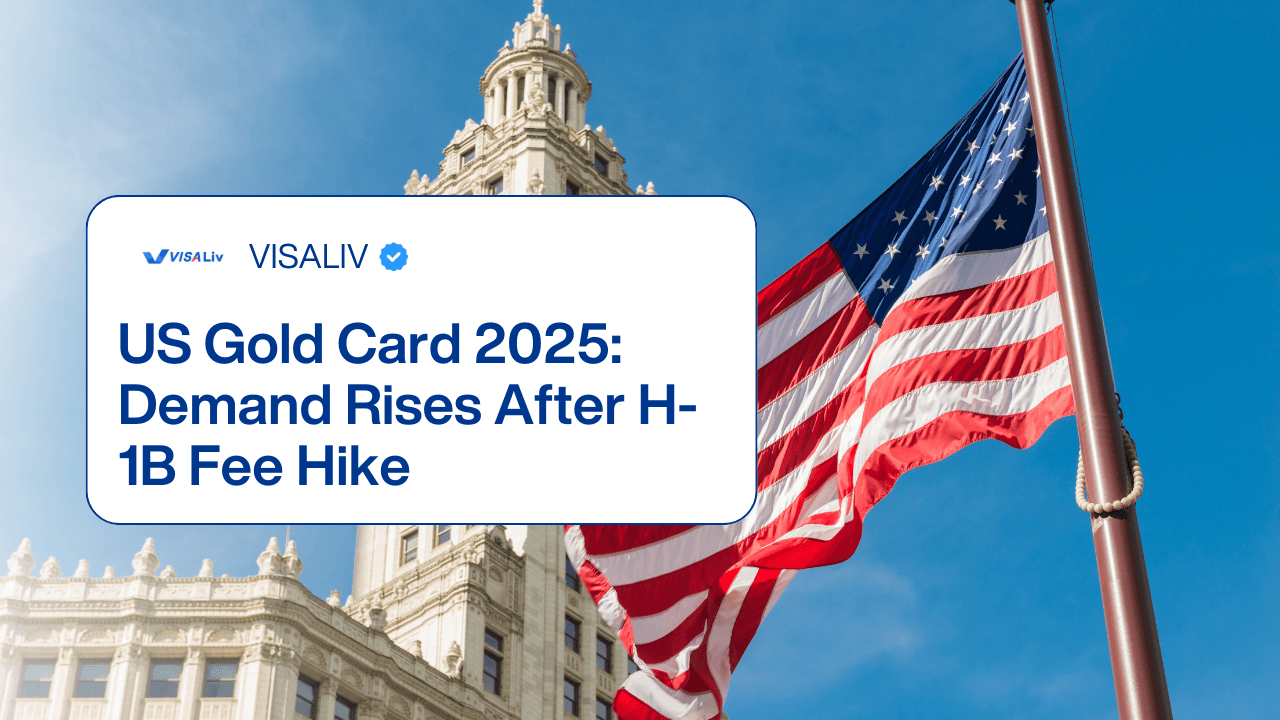 US Gold Card demand rises after H-1B visa fee hike, attracting skilled professionals seeking residence.