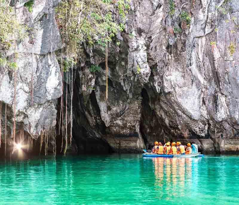 Underground River in Puerto Princesa - A subterranean river and UNESCO site, famous for its navigable underground sections.