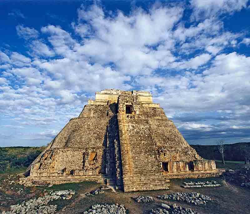 Uxmal, Yucatan: A UNESCO World Heritage site showcasing complex Puuc architecture in the Mayan world.