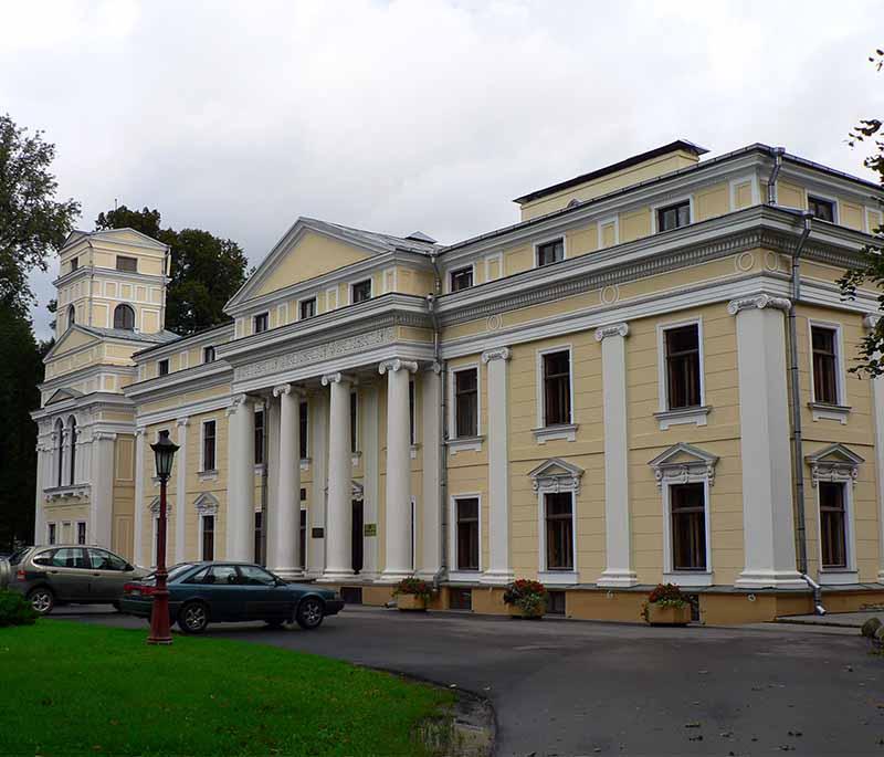 Verkiai Palace, a historic palace in Vilnius surrounded by beautiful parkland, often used for cultural events and weddings.