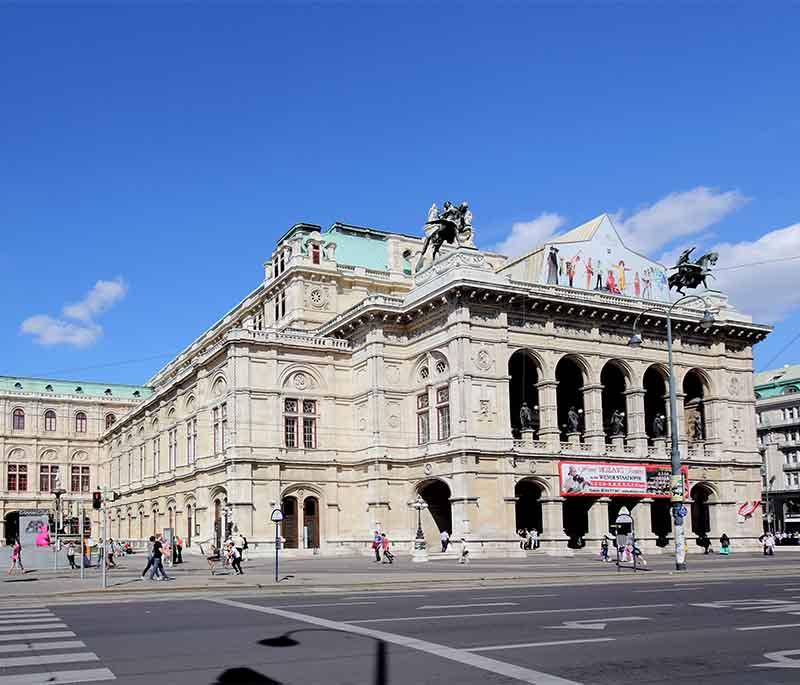 Vienna State Opera in Vienna: One of the world's leading opera houses, known for its productions and rich history.