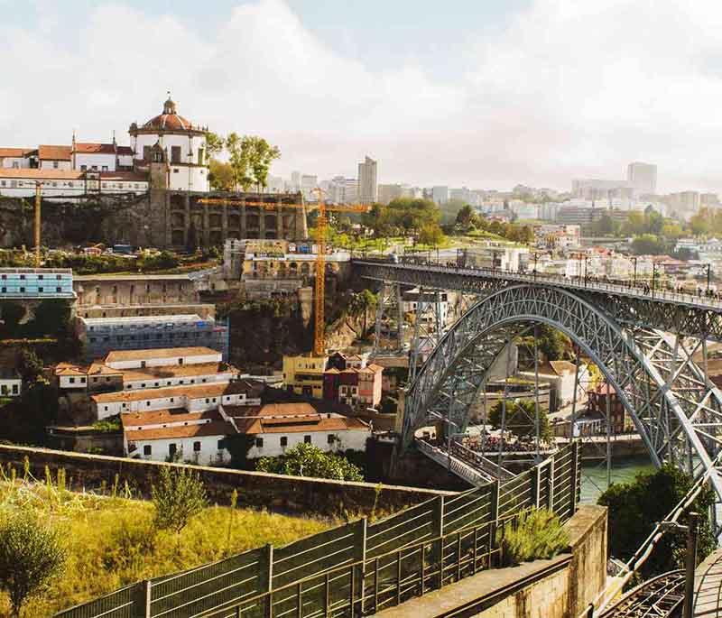 Vila Nova de Gaia - Across the Douro River from Porto, famous for port wine cellars and river views.