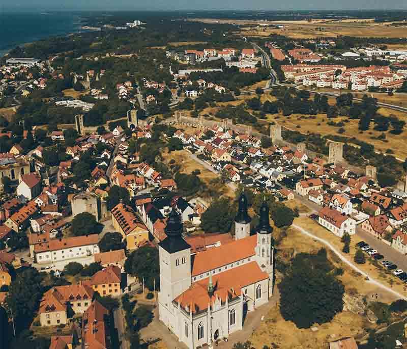 Visby - A well-preserved medieval town on the island of Gotland, known for its historic architecture and city walls.