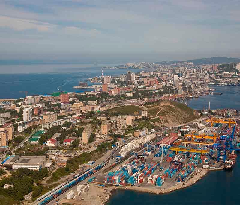 Vladivostok - A major port city on the Pacific Ocean, known for its beautiful waterfront and strategic significance.