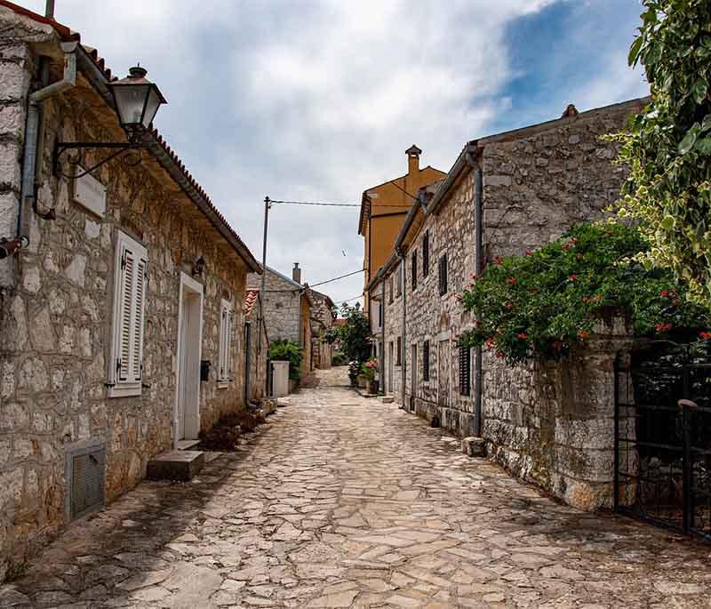 Vrsar, a picturesque coastal town in Istria, known for its beautiful marina, historic sites, and stunning views.