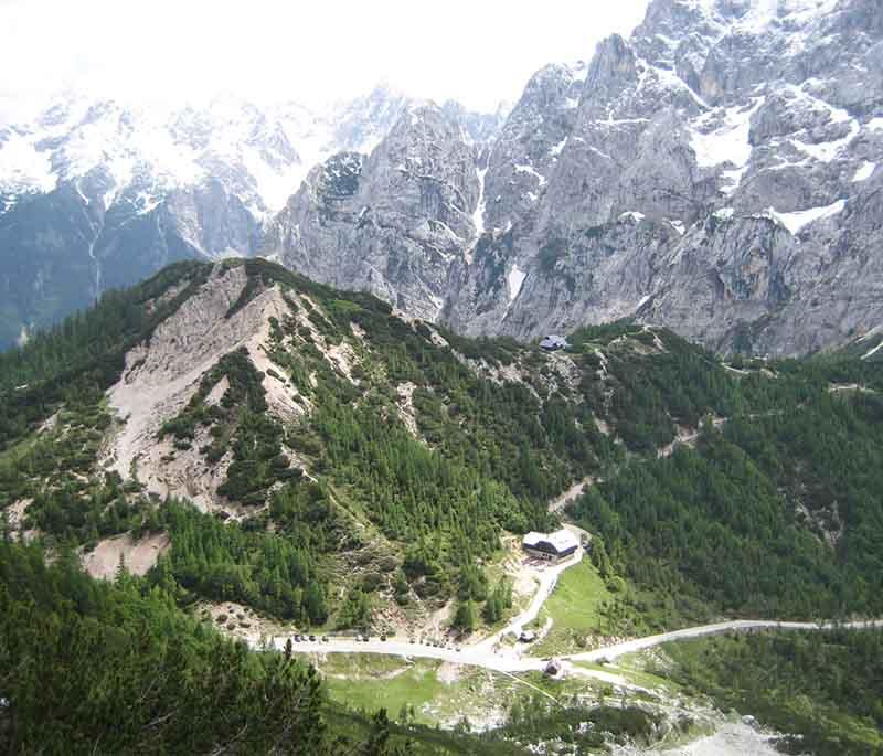 Vrsic Pass - A high mountain pass in the Julian Alps, offering stunning views, scenic drives, and historical importance.
