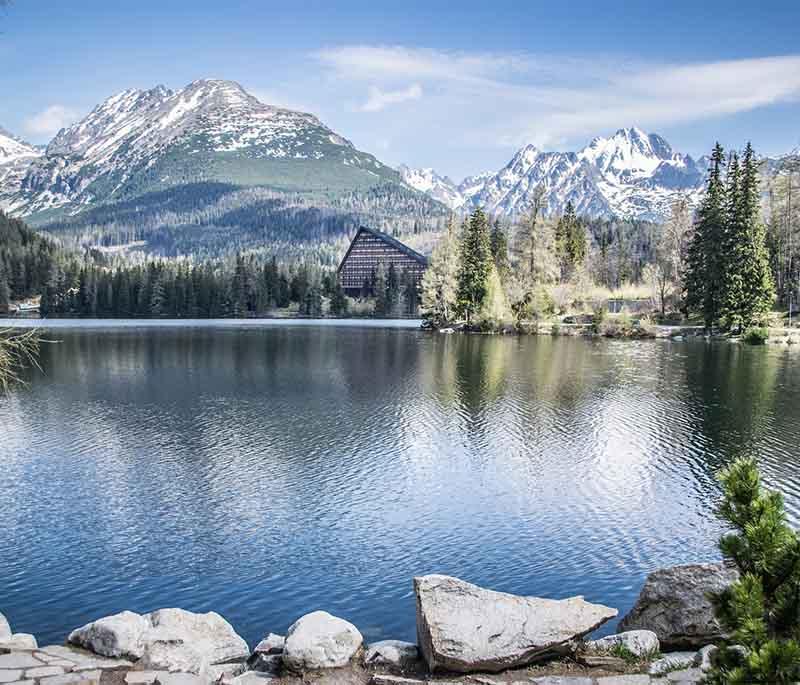 Vysoké Tatry - A village and ski resort in the High Tatras, known for its beautiful alpine scenery and winter sports.