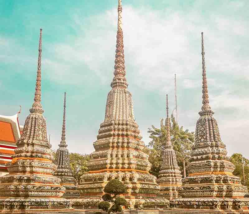 Wat Saket (Golden Mount), Bangkok - A temple on a man-made hill offering panoramic views of Bangkok.
