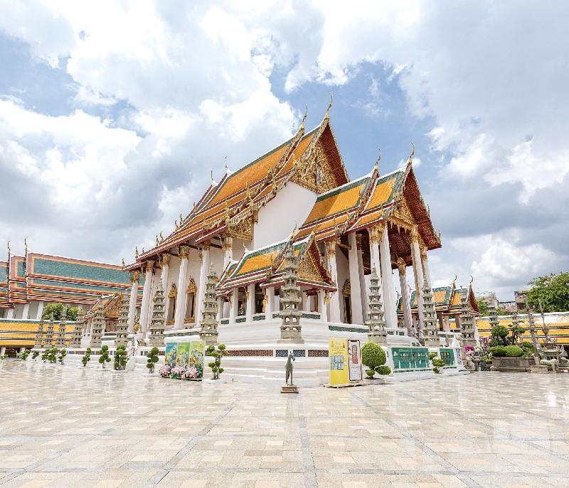 Wat Suthat Thepwararam, Bangkok - A historic temple known for its large Buddha statue and beautiful murals.