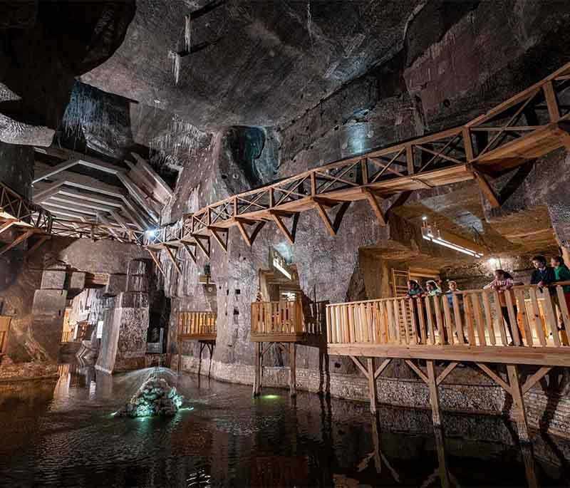 Wieliczka Salt Mine - Underground labyrinth featuring sculptures and chapels intricately carved from salt.