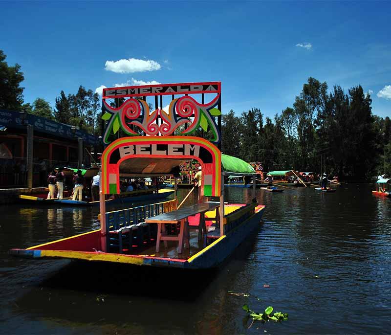 Xochimilco, Mexico City: Famous for its colorful trajineras, offering leisurely rides along ancient canals.