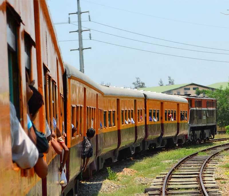 Yangon Circular Train, Yangon - A local train offering an immersive journey through Yangon’s urban and rural areas.