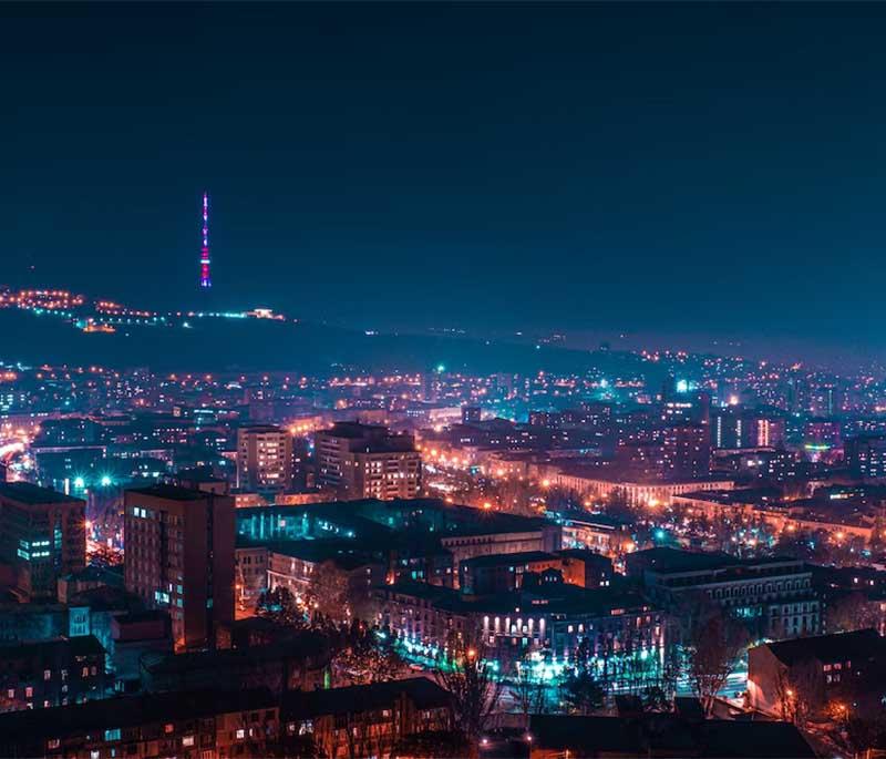 Yerevan, showcasing vibrant city life with historical architecture, bustling markets, and rich cultural heritage.