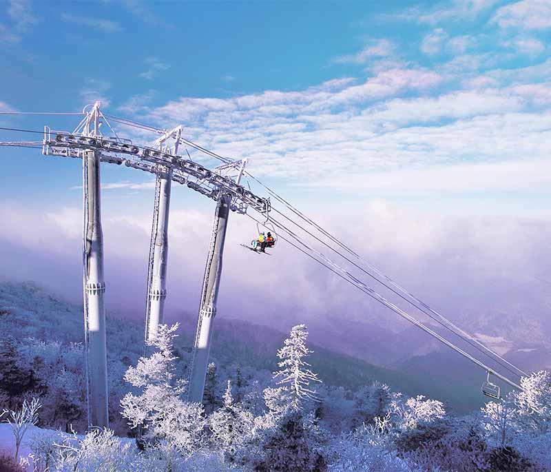 Yongpyong Ski Resort, Pyeongchang - A popular ski resort offering winter sports, accommodations, and alpine scenery.