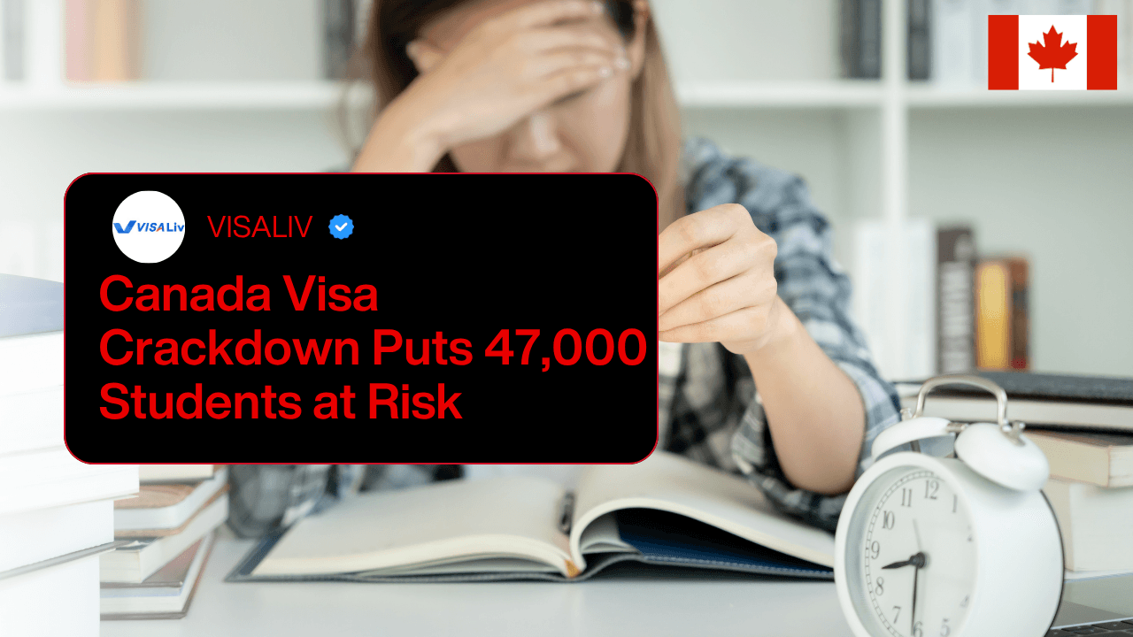 Canada’s visa crackdown puts 47,000 international students at risk of losing their legal status amid stricter immigration rules.