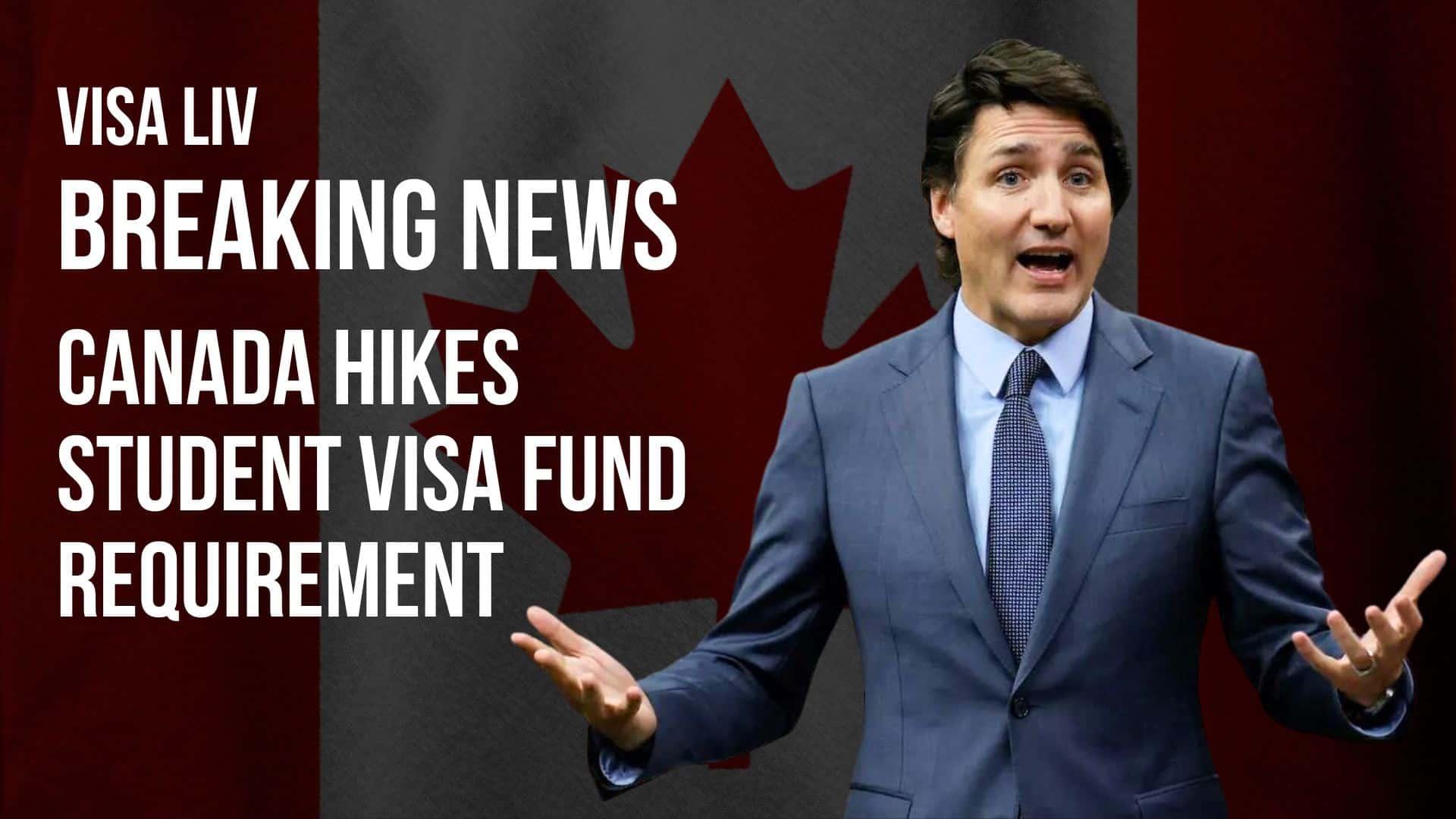 Canada increases the minimum financial requirement for international students applying for study visas in 2024