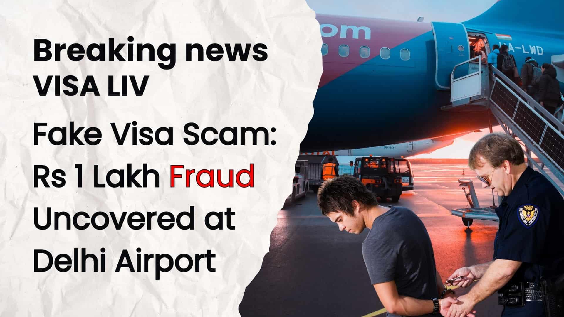 Fake visa scam exposed at Delhi Airport involving Rs 1 lakh fraud, highlighting immigration fraud risks for travelers.