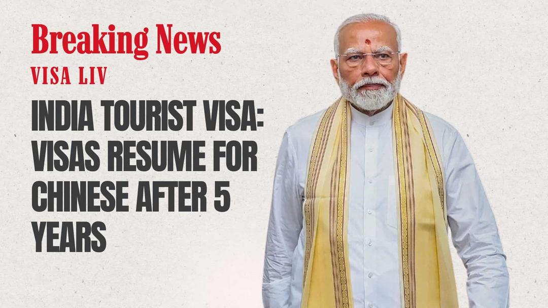 India restarts tourist visa services for Chinese travelers after five years of suspension due to strained bilateral relations.