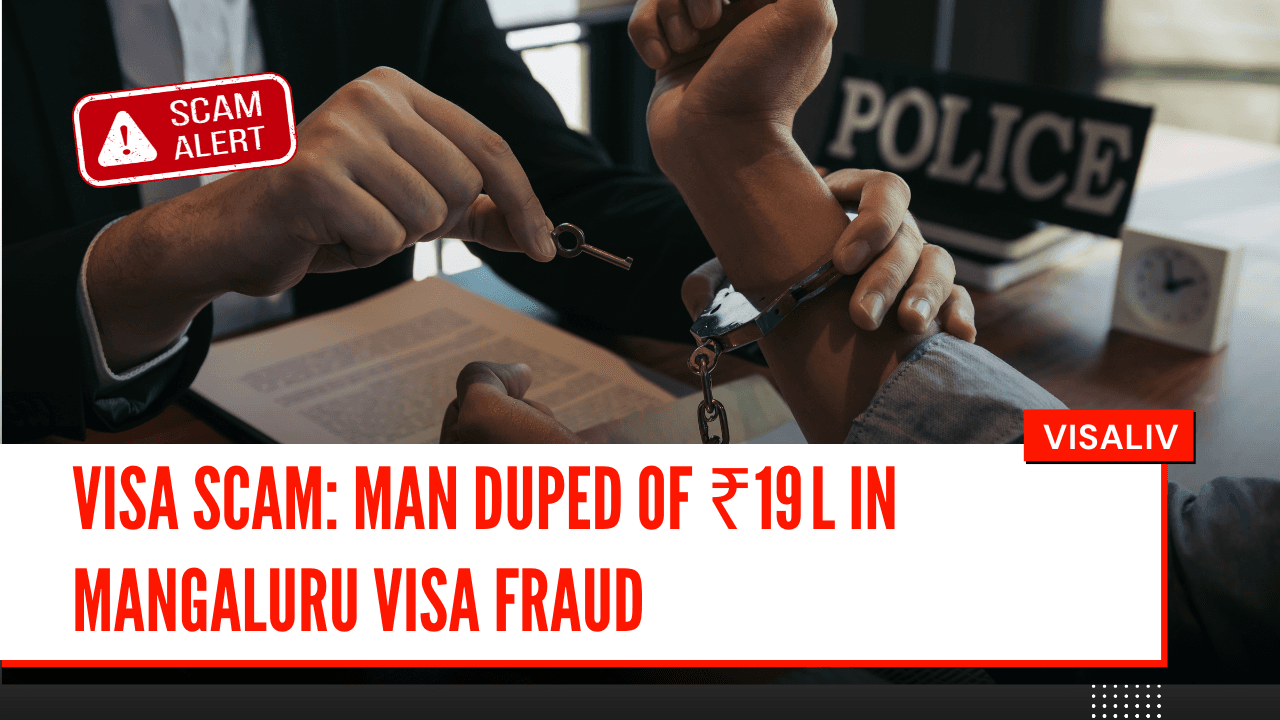 A man in Mangaluru was scammed of ₹19 lakh in a fake visa fraud case, highlighting growing risks in visa-related scams.