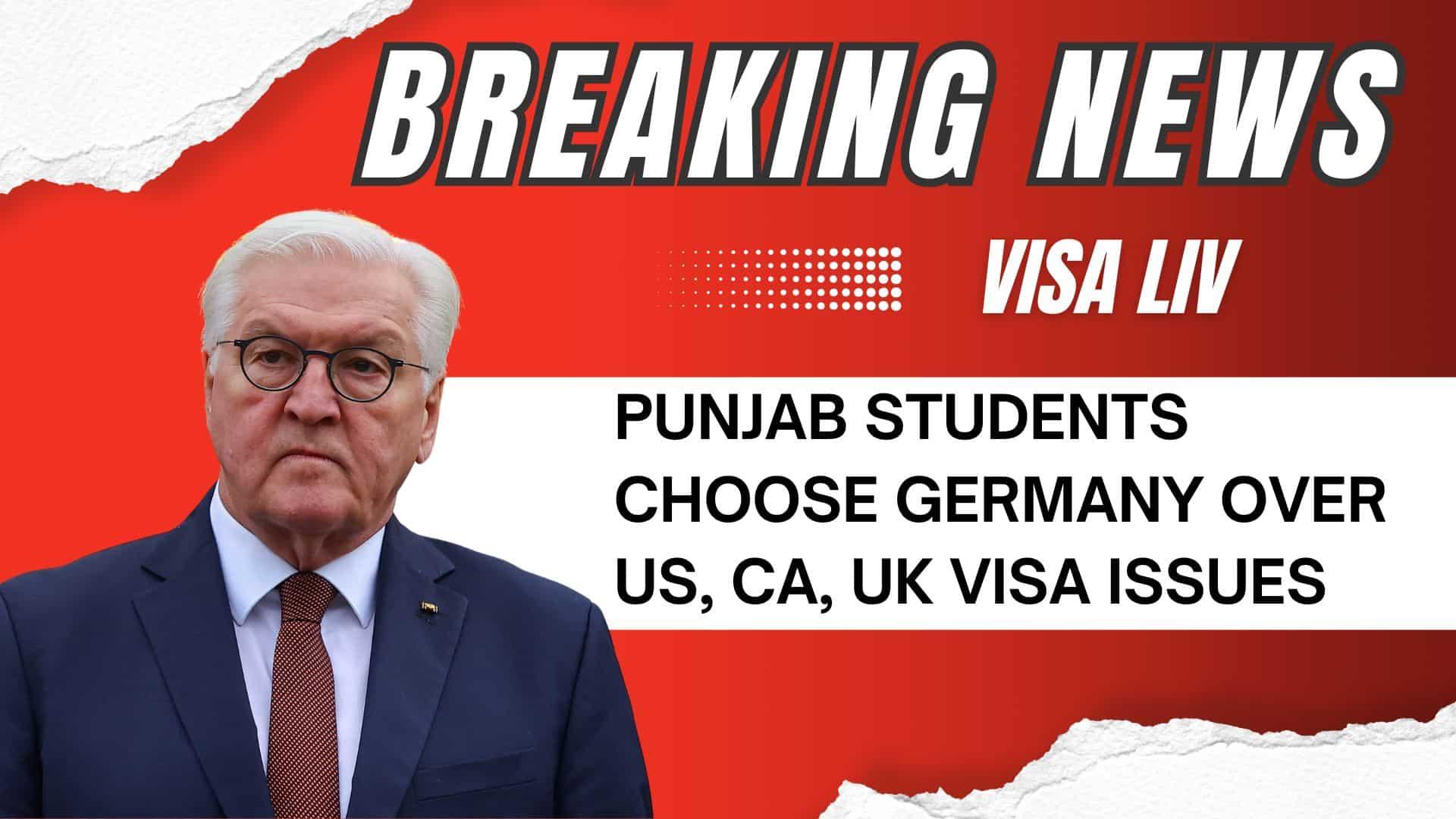 Due to visa delays in US, Canada, and UK, many Punjab students are now opting to study in the Germany.