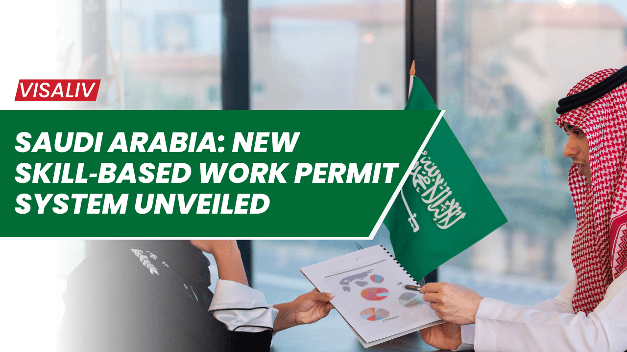 Saudi Arabia unveils new skill-based work permit system with defined eligibility for different job categories.