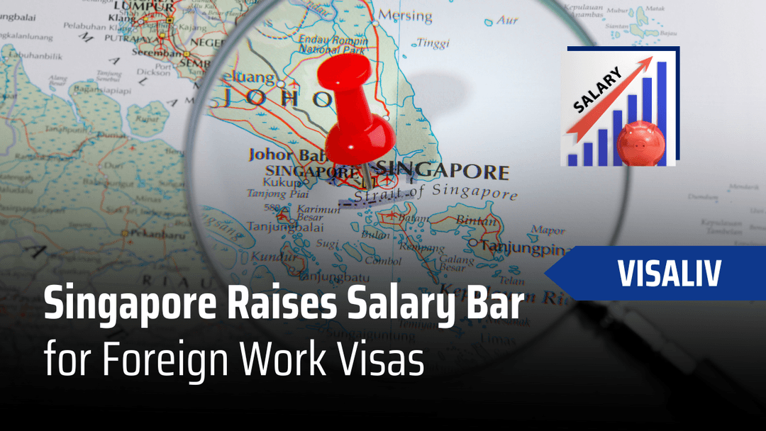 Singapore raises S Pass salary thresholds and levy rates for foreign workers starting September 2025.
