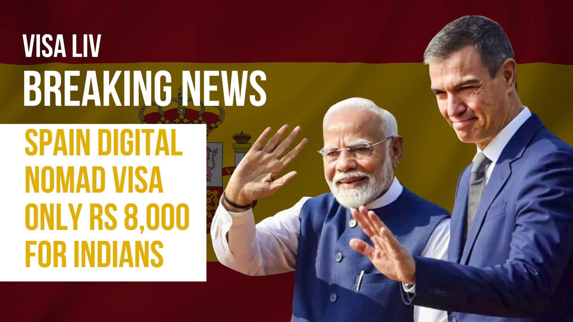 Spain offers a Digital Nomad Visa to Indians for just Rs 8,000 to live and work remotely in cities like Madrid or Ibiza.
