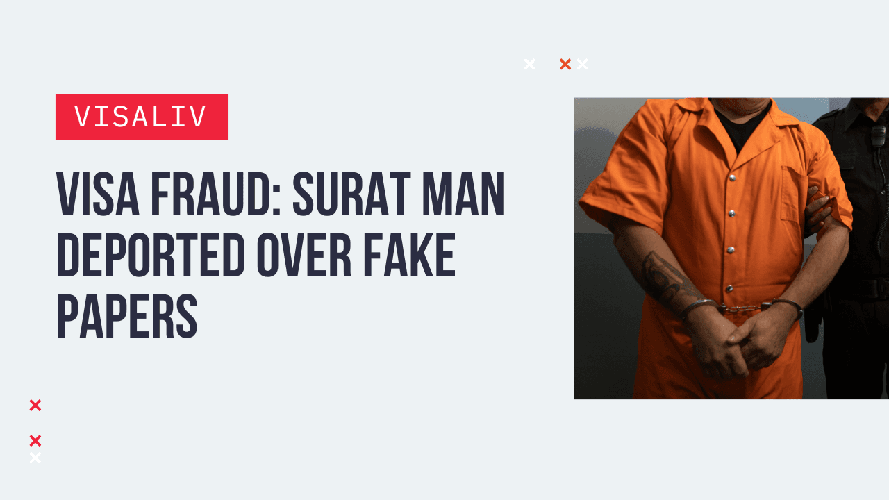 Surat man deported from Zurich after using fake visa documents; agent involved in forgery under investigation.