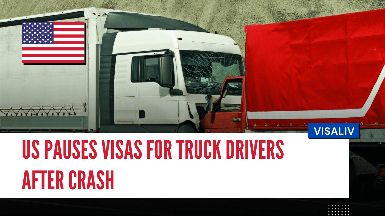 US suspends visas for foreign truck drivers after fatal Florida crash, raising safety and job concerns for American truckers.