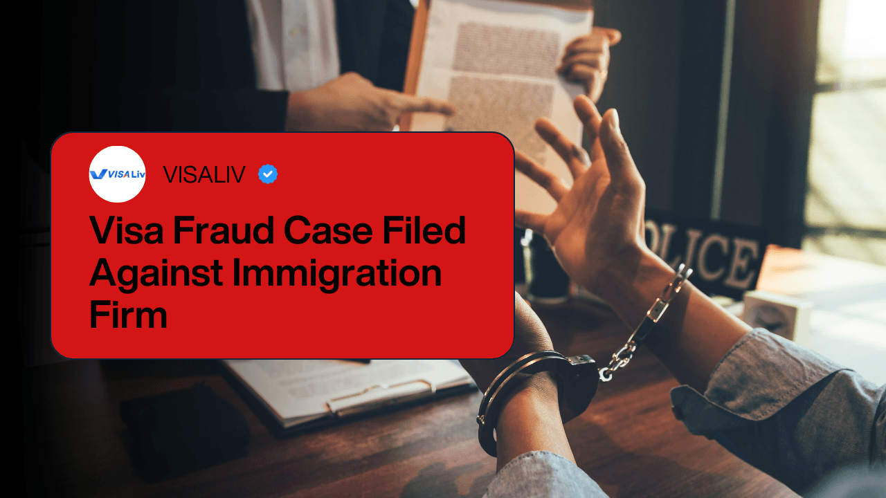 Visa fraud case filed against an immigration firm accused of misleading clients with false promises.