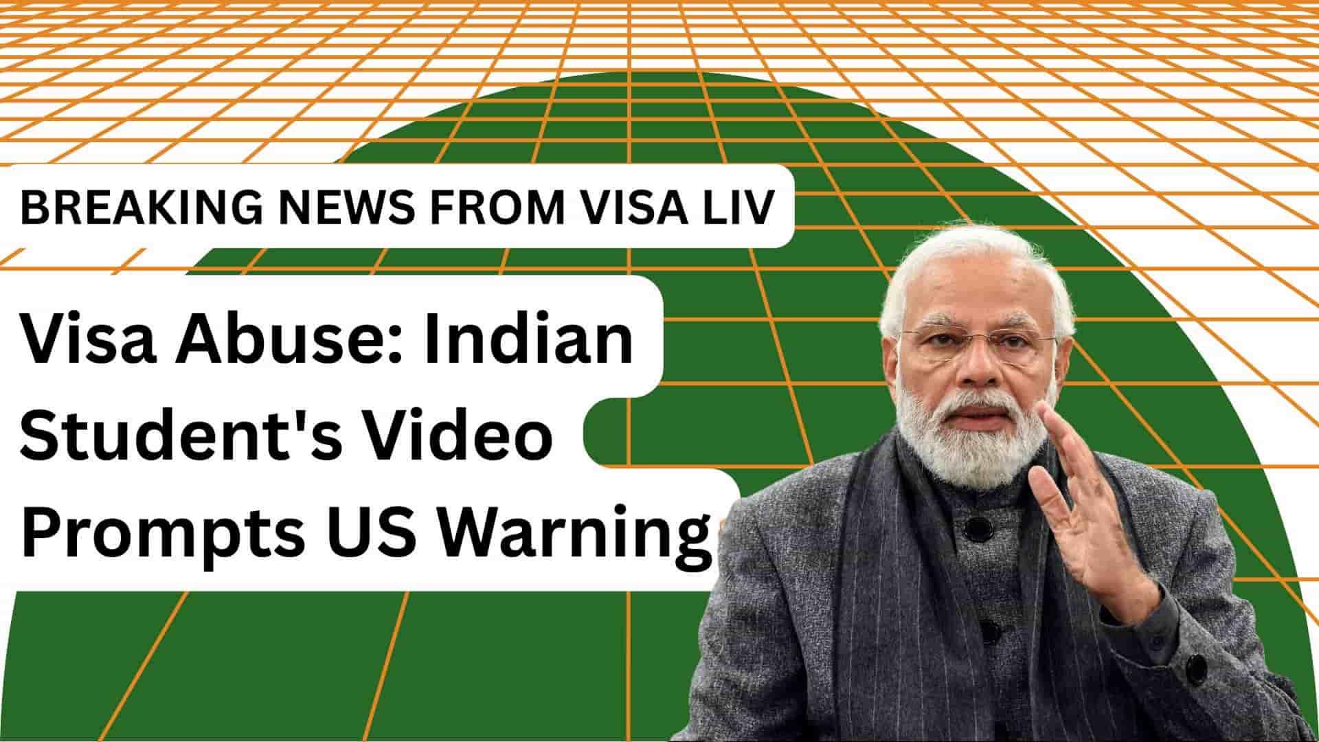 Indian student’s viral video about visa misuse prompts US warning to future applicants on maintaining immigration integrity.