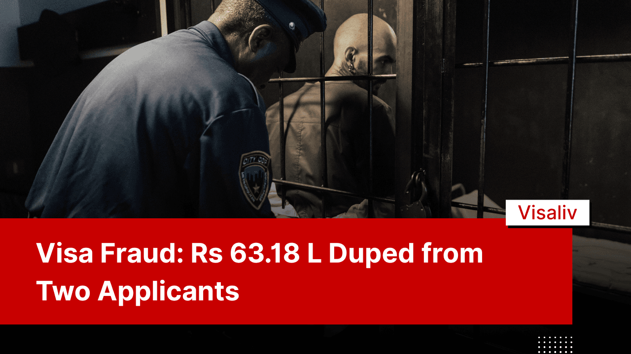 Two applicants lost Rs 63.18 L in a visa fraud scam, raising concerns about online visa application security.
