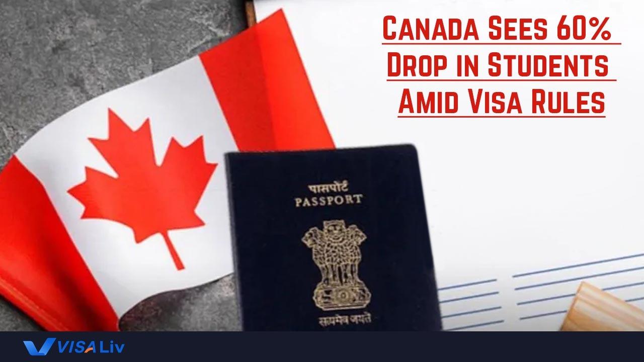 Canada Sees 60% Drop in International Students Canada sees 60% drop in international students due to stricter visa rules and eligibility requirements.